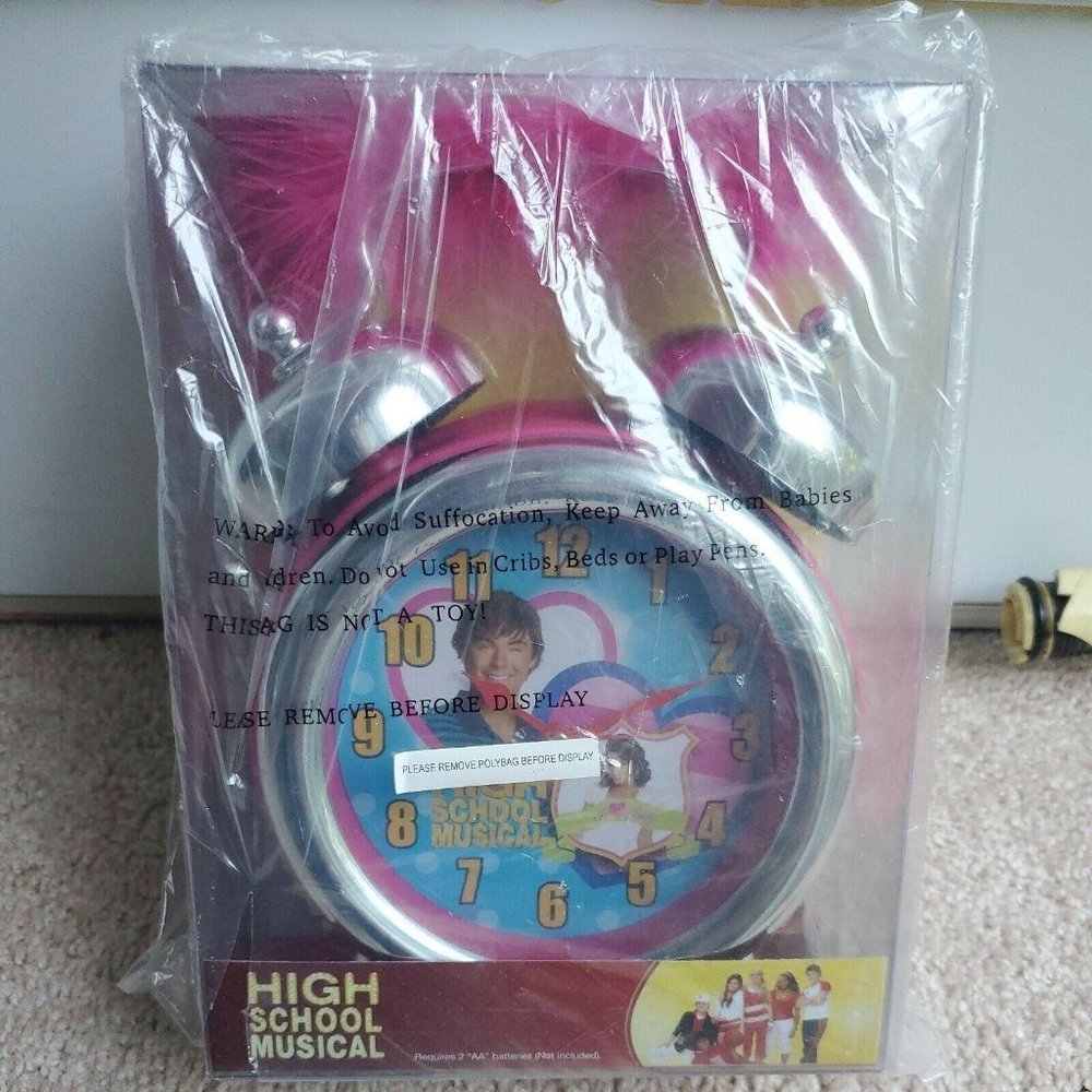 Disney FAB High School Musical Twin Bell Alarm Clo